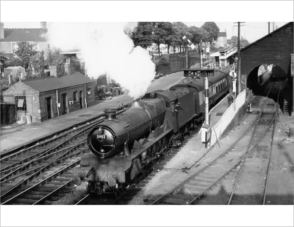 Loco No. 5952 at Evesham Station, Worcestershire, c. 1960