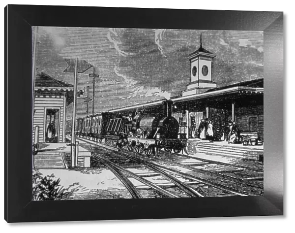 Maidenhead (Dumb Bell Bridge) Station, c. 1850