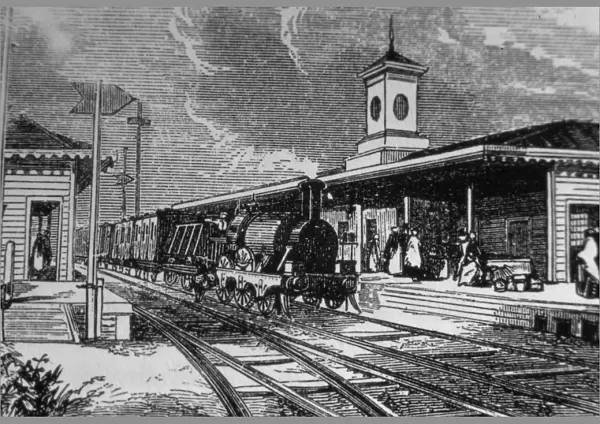 Maidenhead (Dumb Bell Bridge) Station, c. 1850