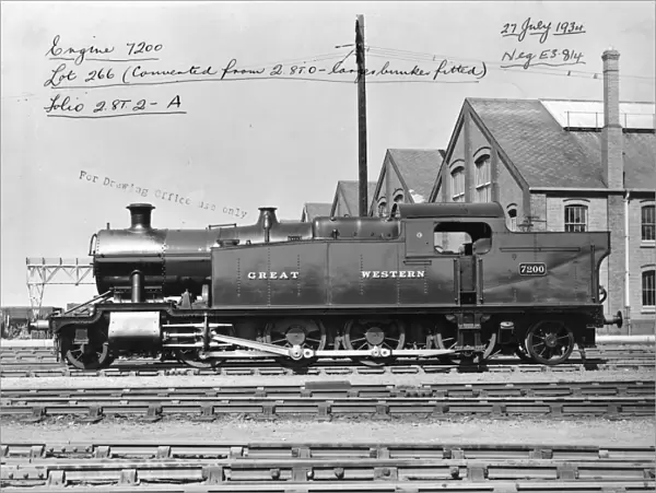 2-8-2 tank locomotive No. 7200, 27th July 1934