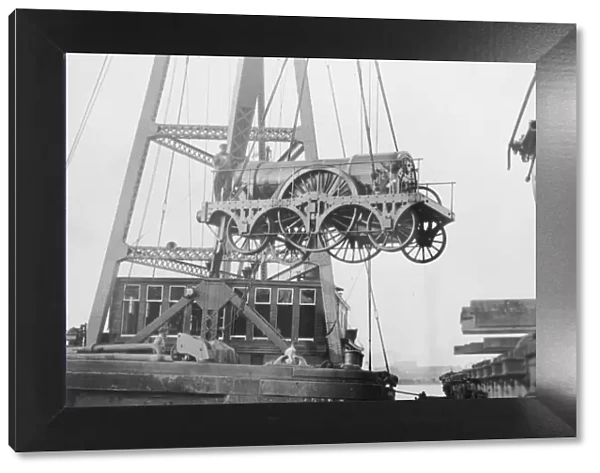 North Star being craned, 1927