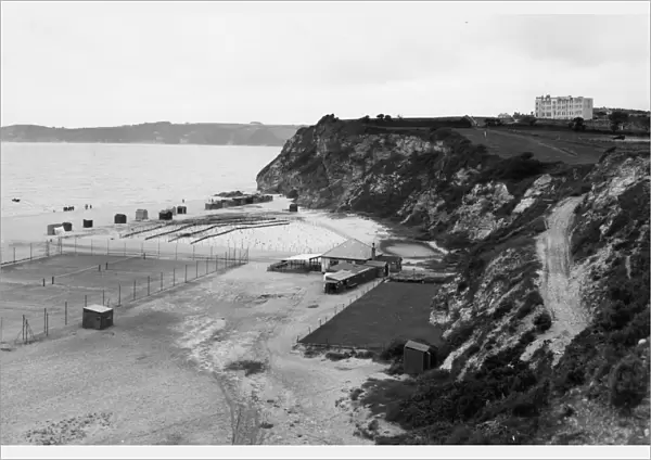 Crinnis Beach at Carlyon Bay, Cornwall, c. 1930