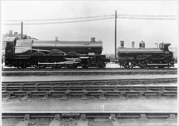 No 111 The Great Bear with No 111 2-4-0 locomotive