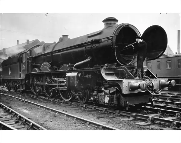 No 6010 King Charles I at Swindon Engine Shed, 1951