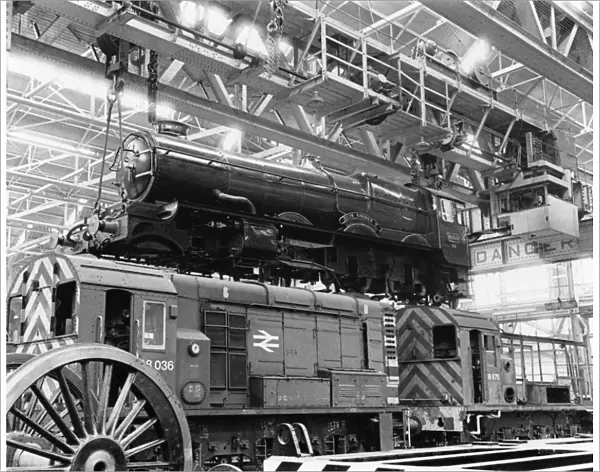 No 6000 King George V at Swindon Works