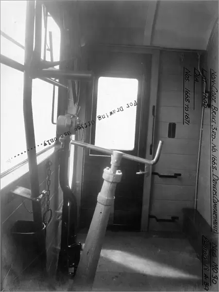 Auto Trailer, Brake Third, carriage No. 1668 - Drivers Compartment
