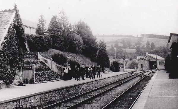 Bampton Station, Devon, c. 1900