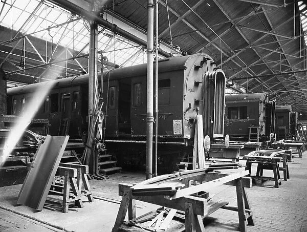 Coach No. 5189 in the Carriage Body Shop, 1946