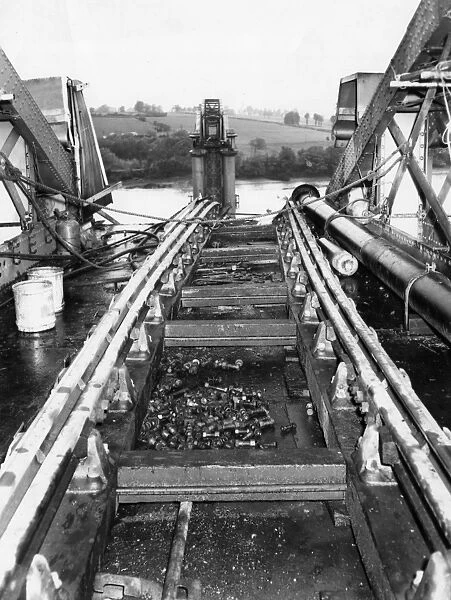 Dismantling of the Severn Railway Bridge, 1967