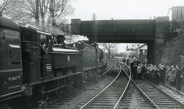 Loco No. 6435 at Stratford on Avon Station, 1965