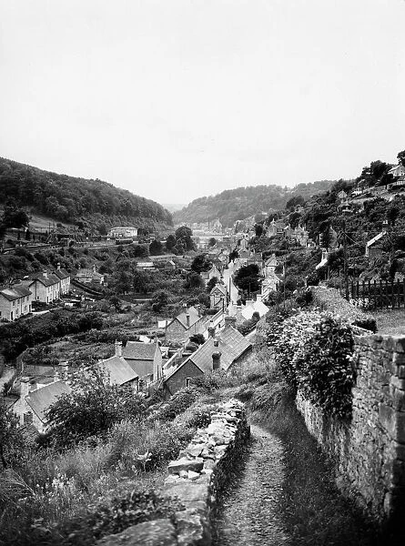 Scenic view of Chalford Station, Gloucestershire, 1937