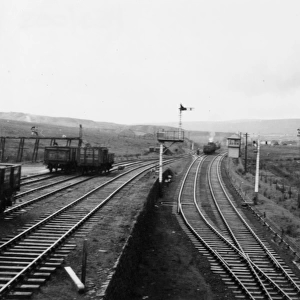 Gwaun-Cae-Gurwen colliery sidings and signalbox