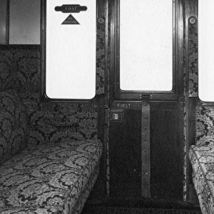 Interior of a First Class compartment of a Brake Composite Coach, No. 7389