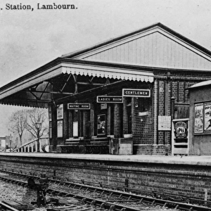 Berkshire Stations Framed Print Collection: Lambourn Station