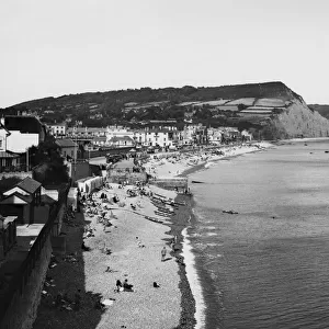 Sidmouth from Connaught Gardens, Devon, August 1936