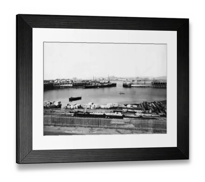 Framed Print : Victoria Harbour, St Helier, Jersey, c. 1910 Framed Print : Victoria Harbour, St Helier, Jersey, c. 1910