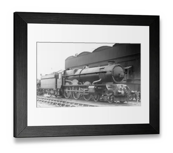 Framed Print : King Class locomotive, No. 6028, King Henry II at Old Oak Common, c. 1935 Framed Print : King Class locomotive, No. 6028, King Henry II at Old Oak Common, c. 1935