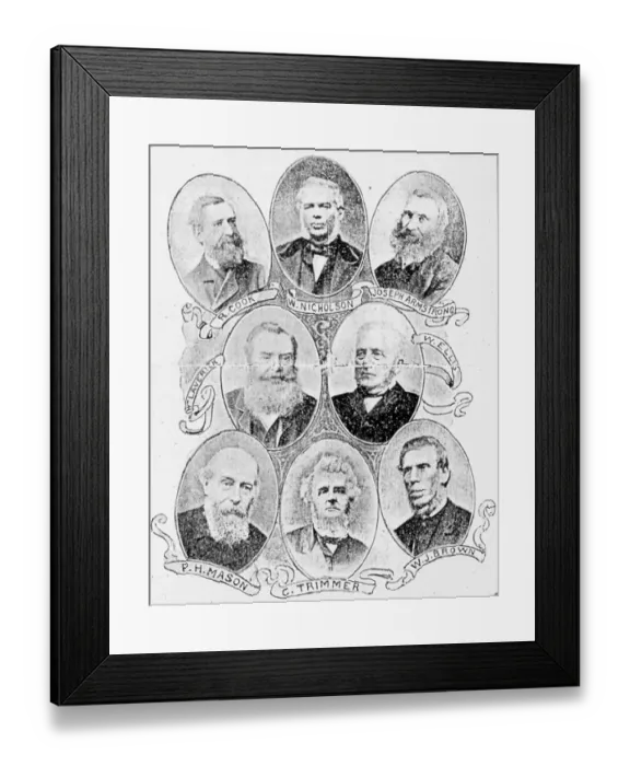 Framed Print : Early Medical Fund Society Committee Members, c1860 Framed Print : Early Medical Fund Society Committee Members, c1860