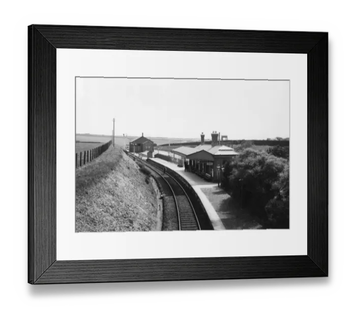 Framed Print : St Agnes Station, Cornwall, 1922 Framed Print : St Agnes Station, Cornwall, 1922