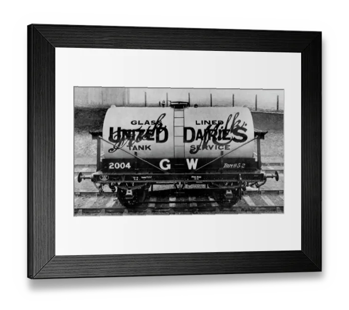 Framed Print : United Dairies Milk Tank, 1927