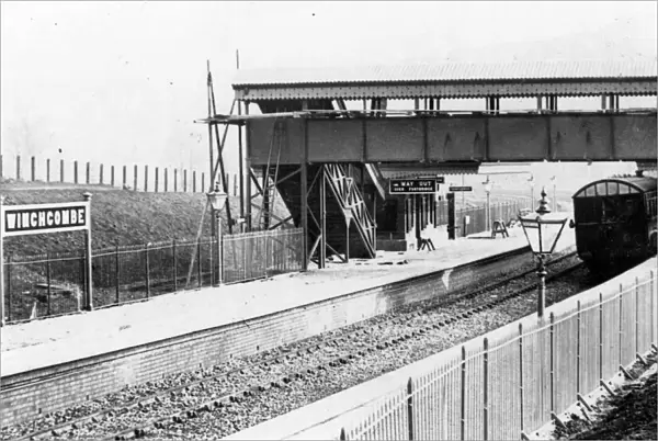 Winchcombe Station and Footbridge, Gloucestershire, c. 1910