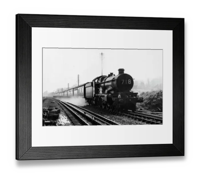 Framed Print : Castle Class Locomotive No. 5040, Stokesay Castle, April 1959