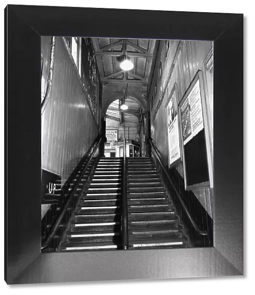 Swindon Station Staircase to Platforms, 1970