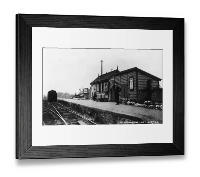 Framed Print : Dorstone Station, Herefordshire, c. 1910 Framed Print : Dorstone Station, Herefordshire, c. 1910