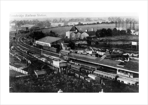 View of Trowbridge Station, Goods Yard and Surrounds, c. 1900