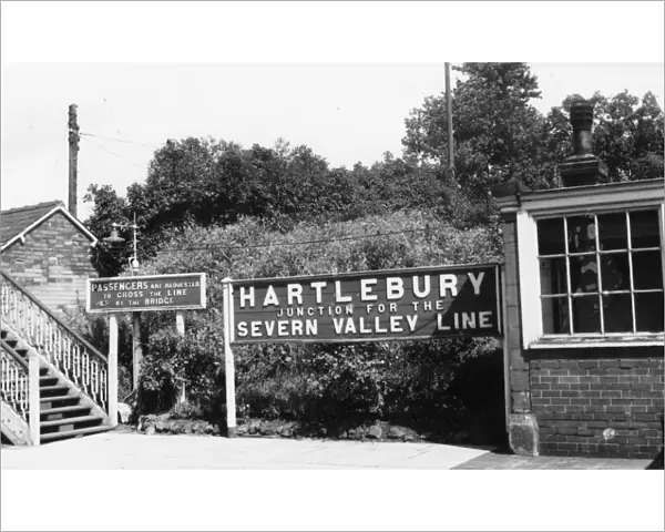 Hartlebury Station Nameboard