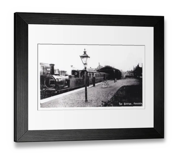 Framed Print : Abingdon Station, Oxfordshire, c. 1900