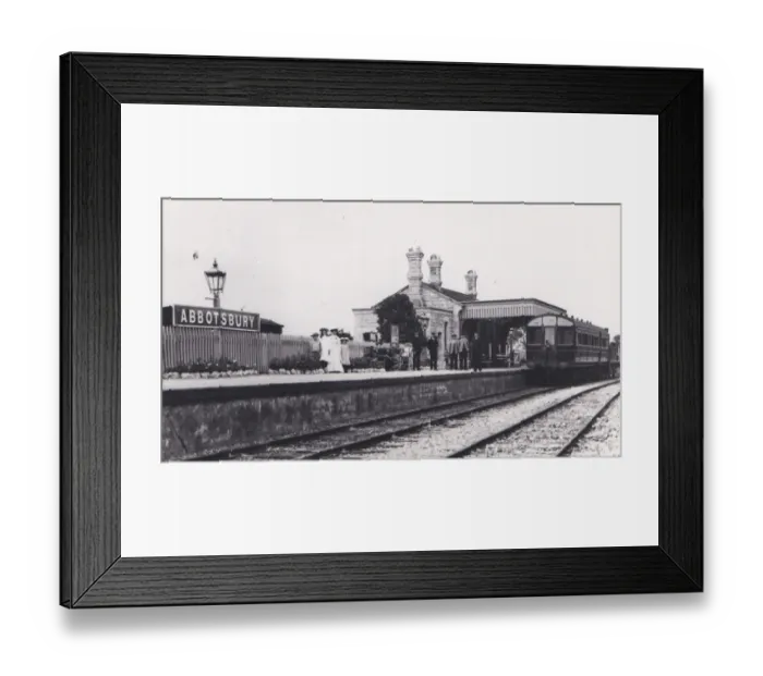 Framed Print : Abbotsbury Station, Dorset, c. 1900