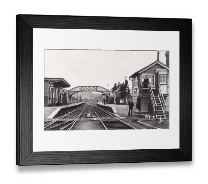 Framed Print : Aberaman Station, Wales, c. 1885 Framed Print : Aberaman Station, Wales, c. 1885