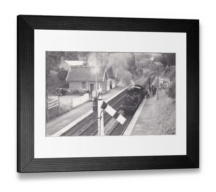 Framed Print : Bampton Station, Devon, 27th June 1963 Framed Print : Bampton Station, Devon, 27th June 1963