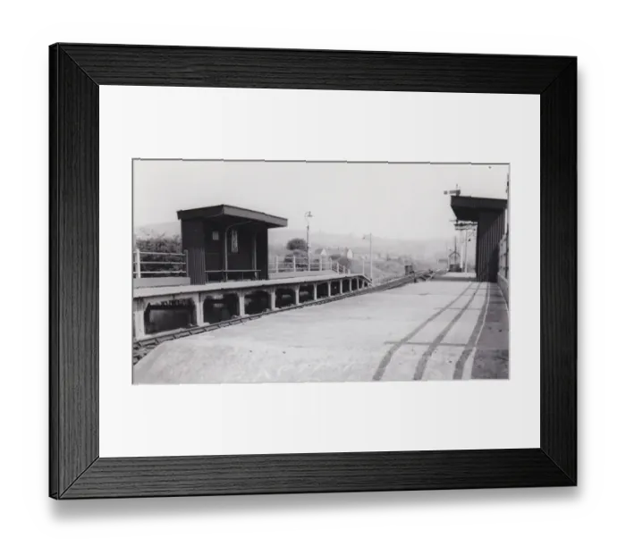 Framed Print : Baptist End Halt, Staffordshire, c. 1950s Framed Print : Baptist End Halt, Staffordshire, c. 1950s