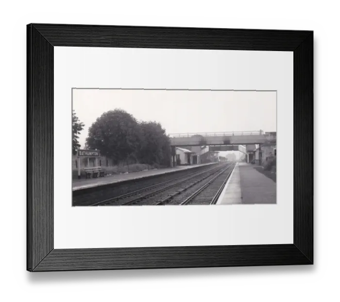 Framed Print : Bathampton Station, Somerset, c. 1960s Framed Print : Bathampton Station, Somerset, c. 1960s