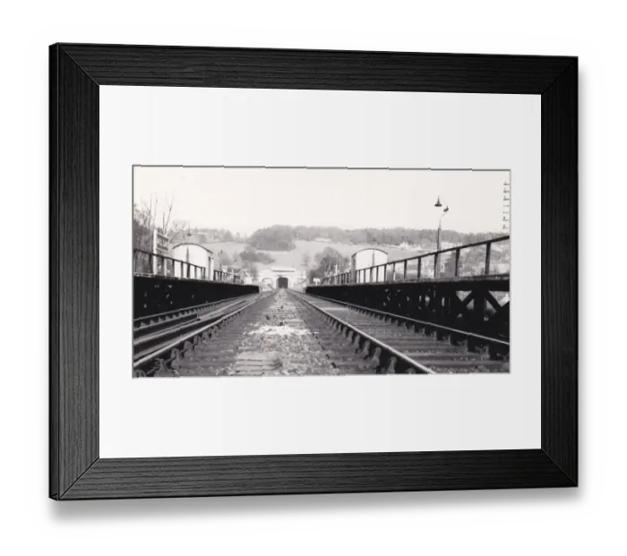 Framed Print : Box Mill Lane Station or Halt, c. 1960s Framed Print : Box Mill Lane Station or Halt, c. 1960s