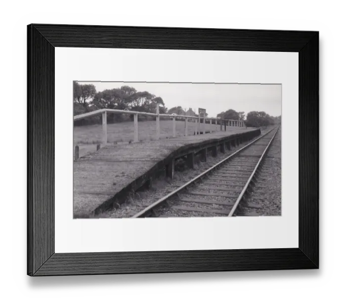 Framed Print : Beavers Hill Halt, Pembrokeshire, Wales Framed Print : Beavers Hill Halt, Pembrokeshire, Wales
