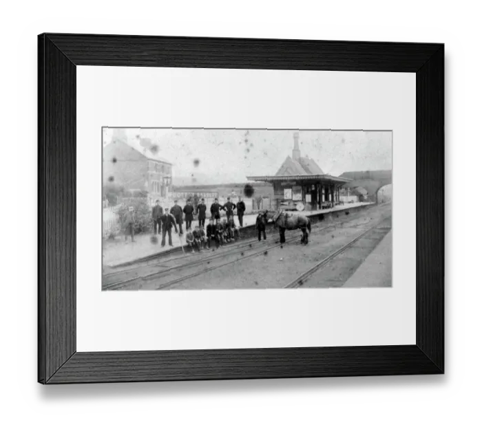 Framed Print : Wootton Bassett Station, 1893 Framed Print : Wootton Bassett Station, 1893