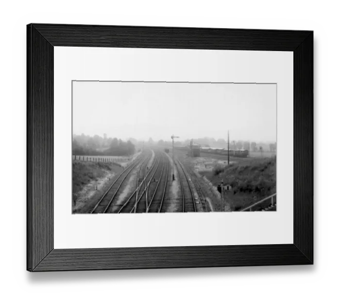 Framed Print : Wootton Bassett Junction and Signal Box, 1921