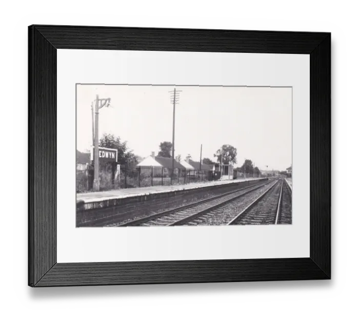Framed Print : Bedwyn Station, c. 1970