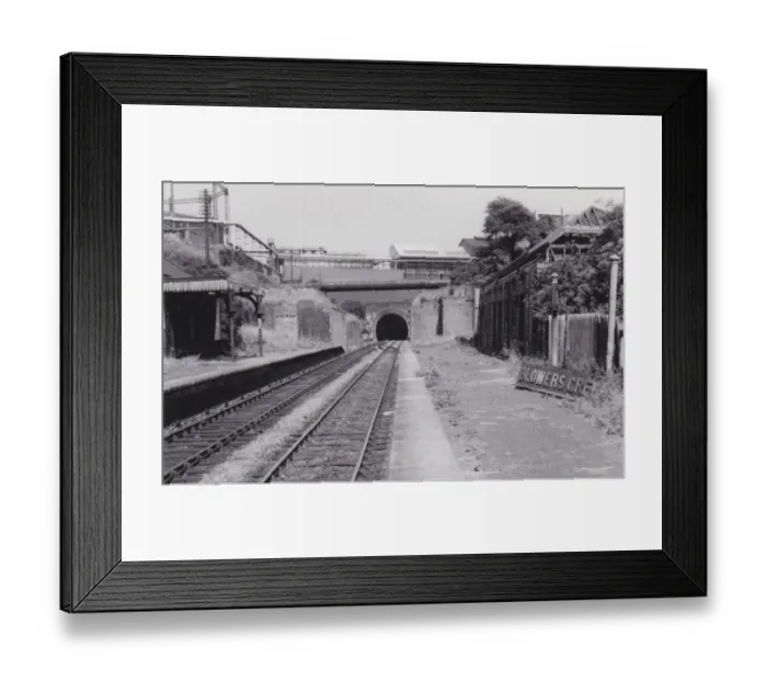 Framed Print : Blowers Green Halt, Dudley after closure