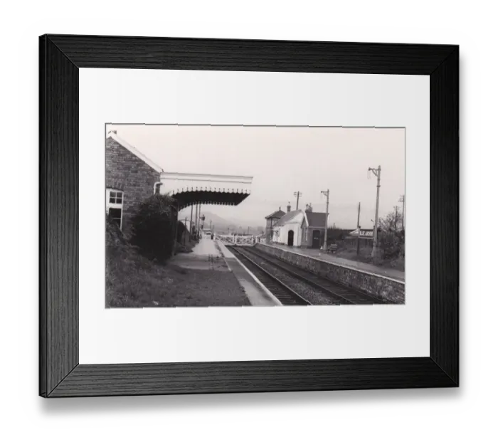 Framed Print : Blue Anchor Station, Somerset, c. 1960 Framed Print : Blue Anchor Station, Somerset, c. 1960
