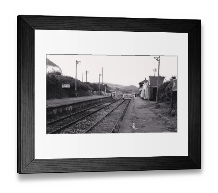 Framed Print : Blue Anchor Station, Somerset, c. 1970s
