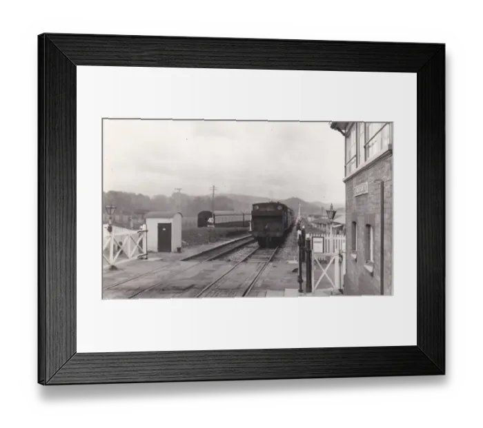 Framed Print : Blue Anchor Station and Signal Box, Somerset Framed Print : Blue Anchor Station and Signal Box, Somerset