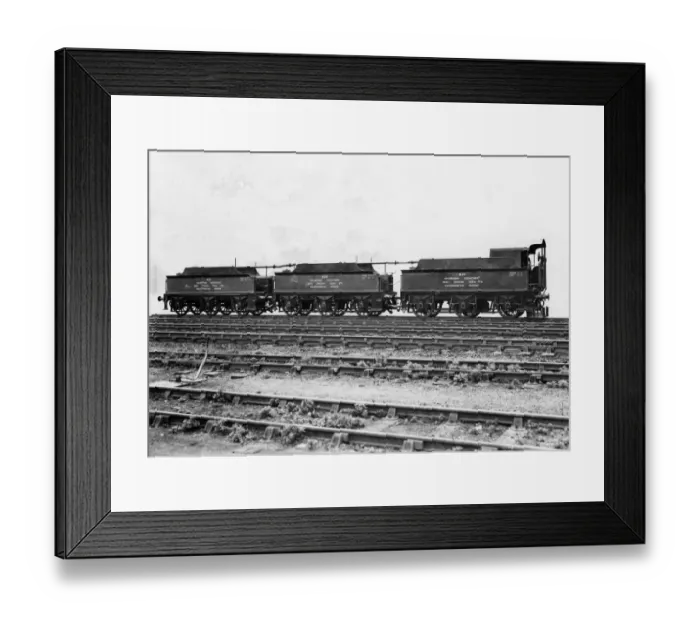 Framed Print : GWR Weedkilling Train showing tenders W83, W84 and W85
