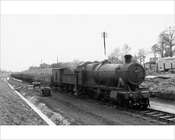 2800 class, 2-8-0, No 2807 at Stanway Cutting April 1957