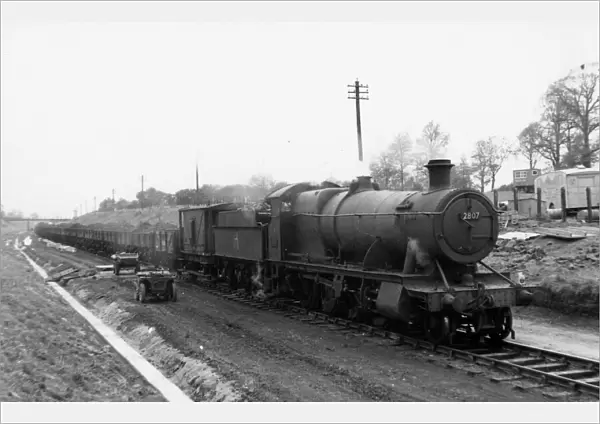 2800 class, 2-8-0, No 2807 at Stanway Cutting April 1957