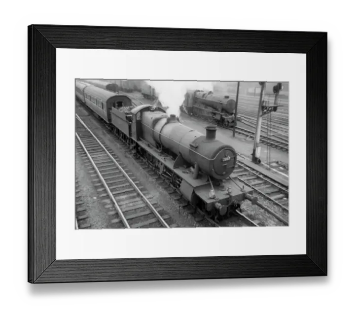 Framed Print : 2800 class, 2-8-0, No 2807 at Cardiff, April 1959