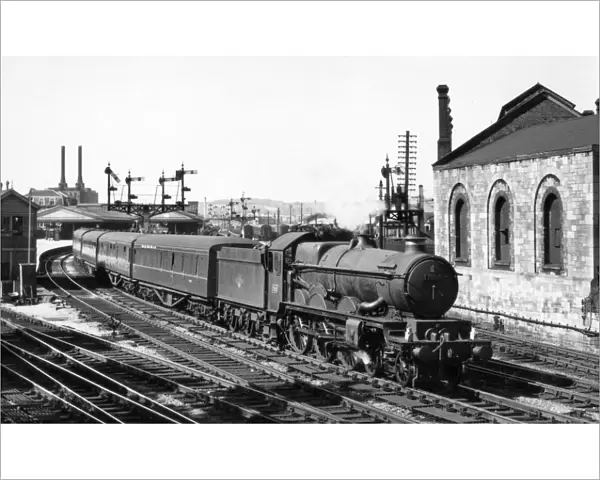 Castle Class, No. 7029, Clun Castle at Newton Abbot Station, c. 1950s